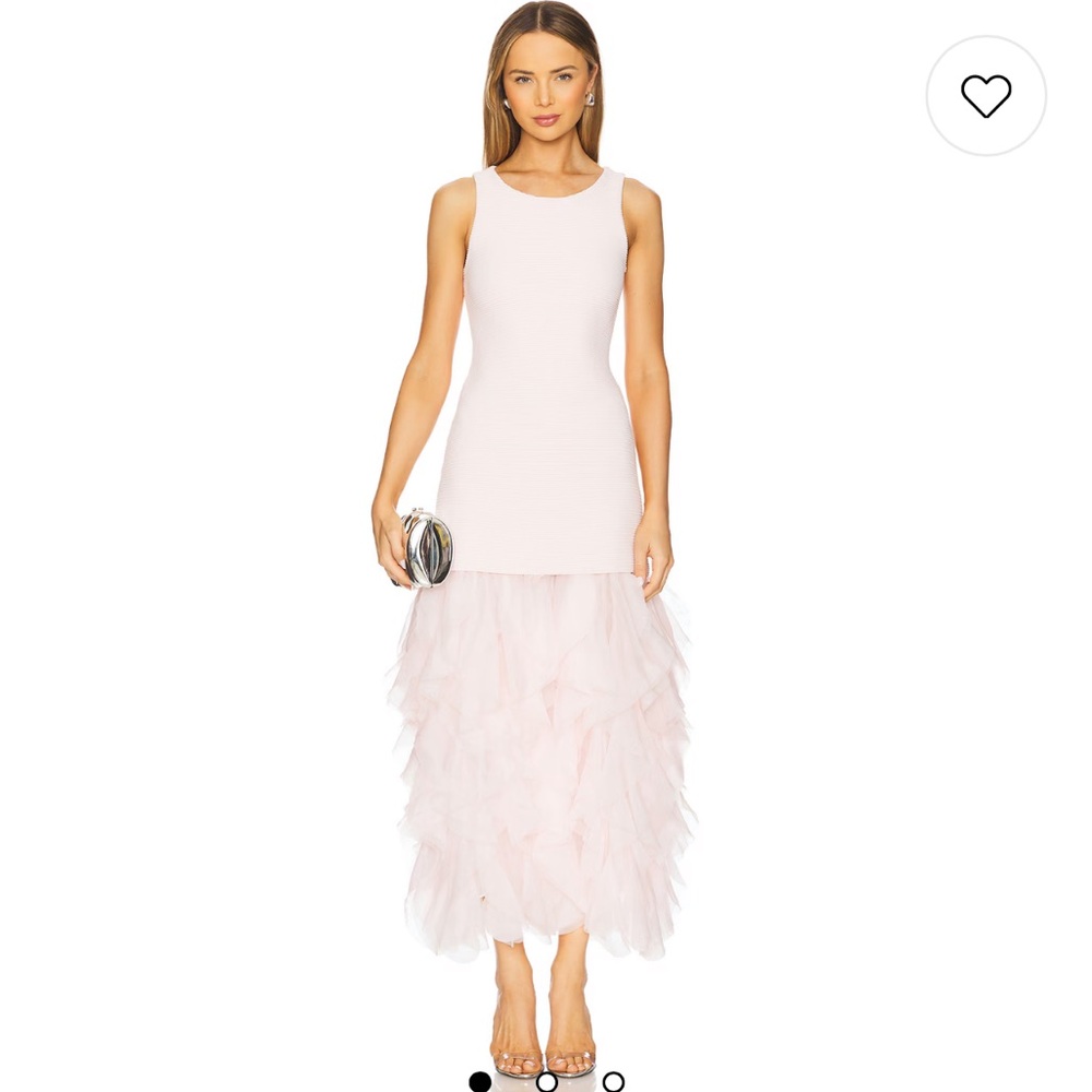 REVOLVE Aje Elations Knit Maxi Dress in Pastel Pink